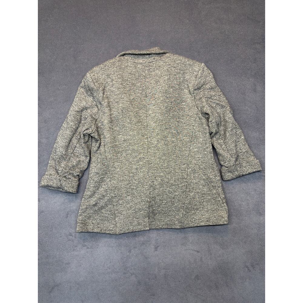 Lauren Conrad Blazer Heather Grey 3/4 Sleeves Size 8 - Picture 8 of 8